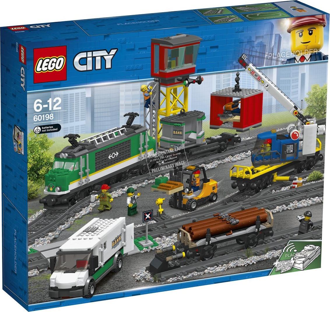 LEGO 60198 City - Le train de marchandises télécommandé 