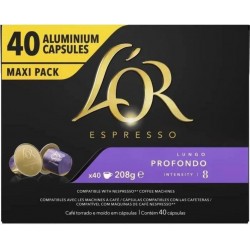 L'Or Capsules Espresso Lungo Profundo n°8 x40 208g