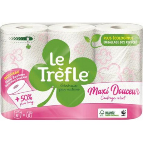 Le Trèfle Papier toilette Maxi Douceur x6 x69