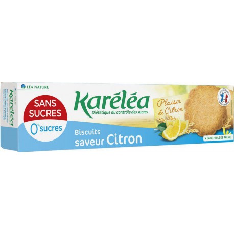 Karéléa Karelea Biscuits citron sans sucres x16 132g (lot de 9)