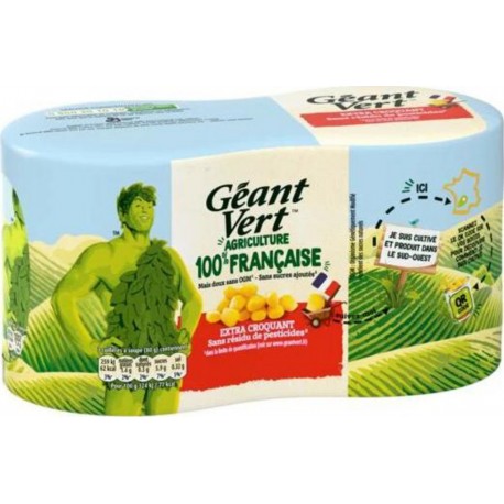 Géant Vert Geant Vert Maïs doux extra croquant x2 285g (lot de 3)