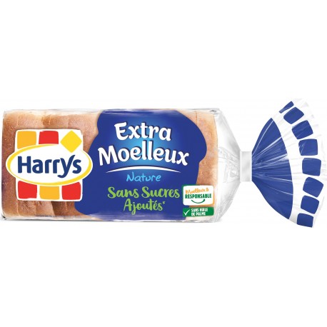 Harrys Pain de mie Nature Extra moelleux sans sucres ajoutés 280g