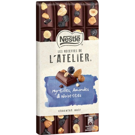 NESTLE CHOCOLAT MYRTILLES AMANDES 195g