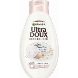 Garnier Ultra Doux Douche Soin Crème d’Avoine & Amande Douce 500ml (lot de 4)