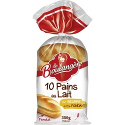 Pains au lait La Boulangère x10 350g