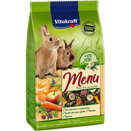 Vitakraft Menu Vital Lapins Nains 800g