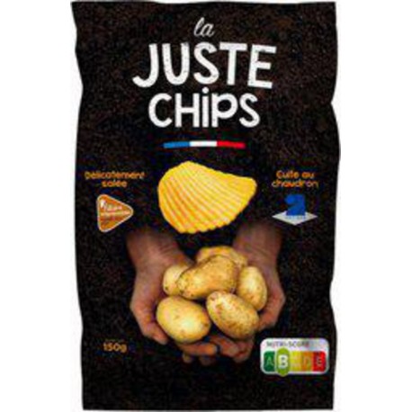 LA JUSTE CHIPS Chips ondulées nature Filière Responsable 150g