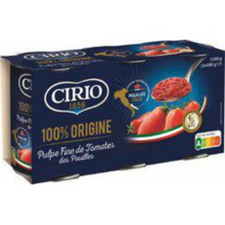 CIRIO Pulpe fine de tomates des Pouilles 3x400g