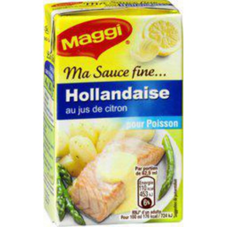 MAGGI Sauce hollandaise au jus de citron pour poisson, en brique 250ml