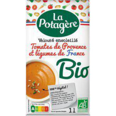 LA POTAGERE Velouté tomates de Provence et légumes de France bio