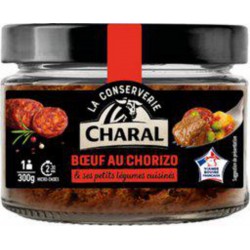 CHARAL Boeuf au chorizo et ses petits légumes cuisinés 300g