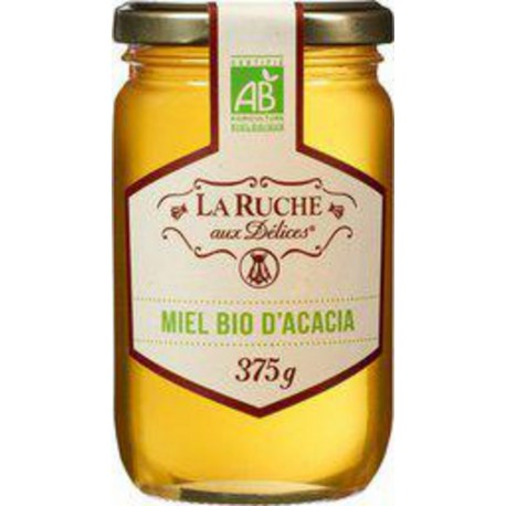 LA RUCHE AUX DELICES Miel d'acacia bio 375g