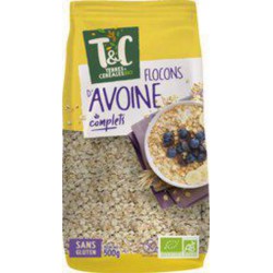 TERRES ET CEREALES BIO Flocons d'avoine complets 500g