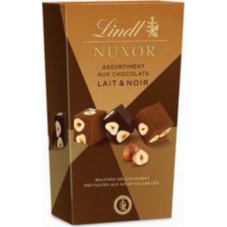 Assortiment de chocolats au lait Nuxor, Lindt (165 g)