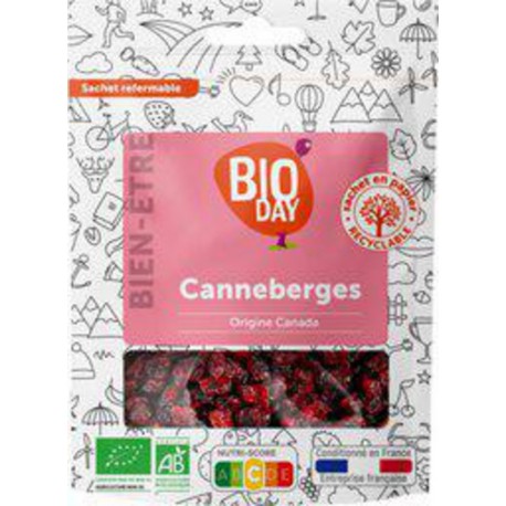 BIODAY Cranberries 125g