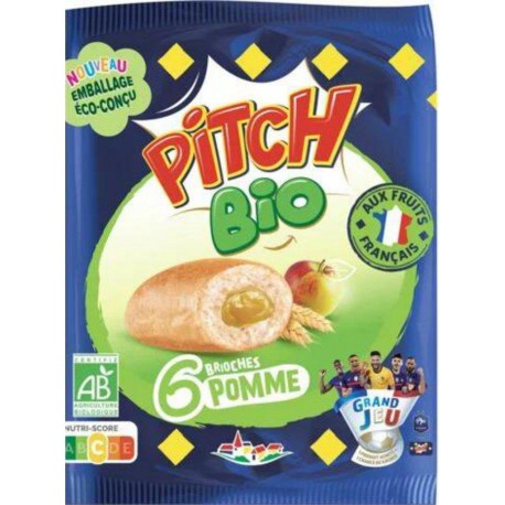 Brioches Pitch Bio Pomme x6 225g (lot de 6)