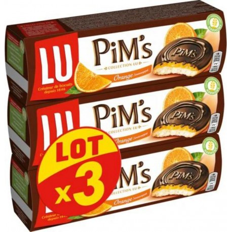 Lu Pim's Génoises fourrées Orange 150g (lot de 3)