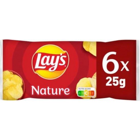 Chips nature LAY'S 25g x6 150g