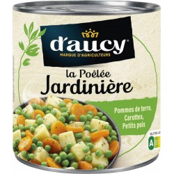Légumes cuisinés Poêlée Jardinière jus de carottes D'AUCY 290g