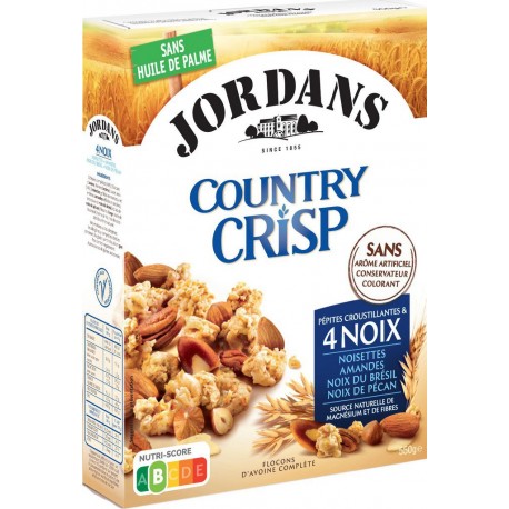 JORDANS COUNTRY CRISP 4 NOIX 550g