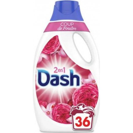 Dash Lessive liquide 2en1 Coup de foudre 1.8L