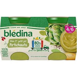 BLEDINA Mon 1er Petit Pot Artichauts - Dès 4/6 mois - 2x130g