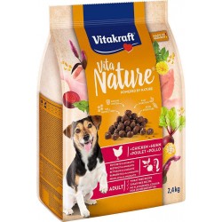 VITAKRAFT Croquettes Premium pour Chien Saveur Poulet, Betterave et Amarante - 2,4Kg