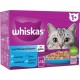 WHISKAS Patée pour chat adulte Poissons favoris en gelée 12x85g soit 1,02Kg