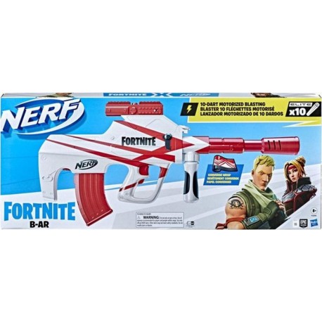 HASBRO Pistolet Nerf Fortnite B-AR + 10 flèchettes