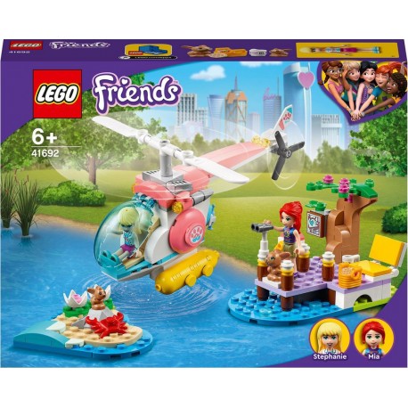 LEGO Friends 41692 L'hélicoptère de sauvetage de la clinique vétérinaire