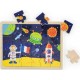 Plan Toys Puzzle en bois 24 pièces : L'espace