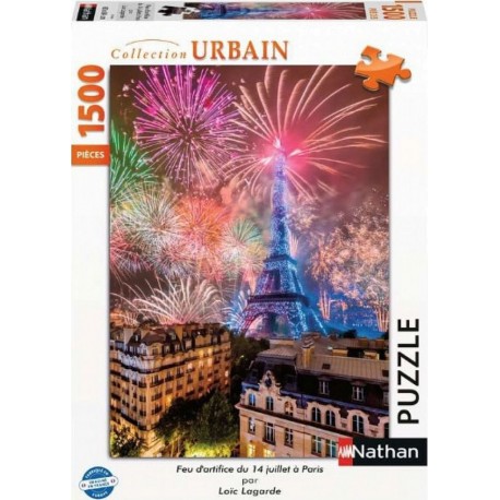 Nathan Puzzle Paris Feu artifice 1500 pcs