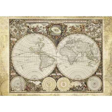 Schmidt Puzzle 2000 pièces : Mappemonde historique