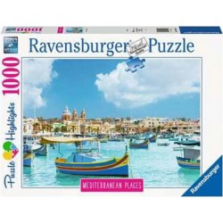 RAVENSBURGER Puzzle 1000 pièces Malte Mediterraneenne