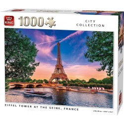 King Puzzles Puzzle 1000 pièces : La Tour Eiffel