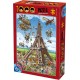 DToys Puzzle 1000 pièces : Cartoon Collection : Tour Eiffel