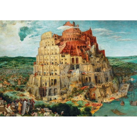 CLEMENTONI Puzzle 1500 pièces : Museum : La Tour de Babel, Brueghel