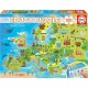 EDUCA Puzzle 150 pièces : Carte d'Europe