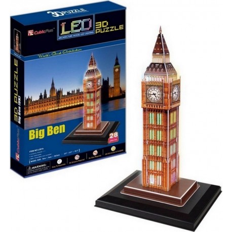 Puzzle 3D Big Ben Lumineux Maquette LED Londres