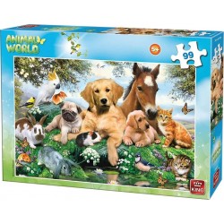 King Puzzles Puzzle 99 pièces : Le monde des animaux : Animaux de la ferme