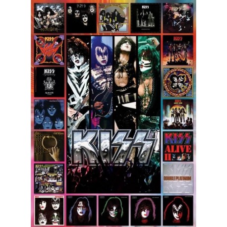 Eurographics Puzzle 1000 pièces : KISS, The Albums