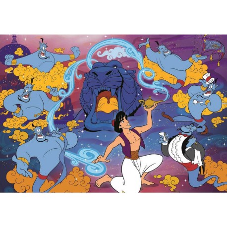 CLEMENTONI Puzzle 104 pièces Supercolor : Aladdin