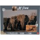 GOLIATH Puzzles 1000 et 500 pièces Collection JC Pieri Eléphants (Namibie) et Guépardeau (Zambie)