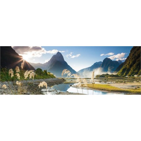 Heye Puzzle 1000 pièces panoramique Edition Alexander Humboldt : Sarah Sisson, Milford Sound