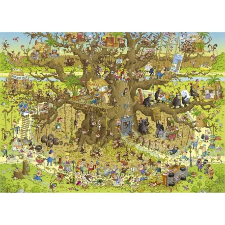 Heye Puzzle 1000 pièces : Monkey Habitat