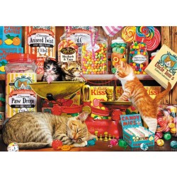 Trefl Puzzle 1000 pièces : Les bonbons du chat