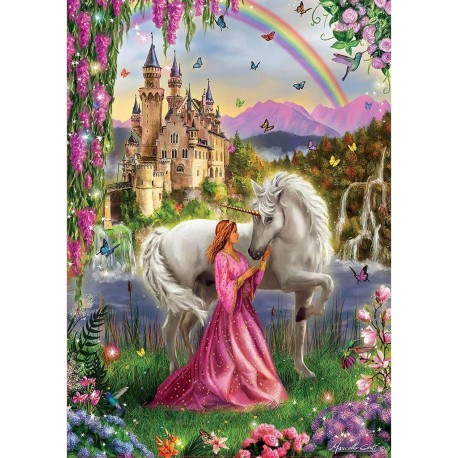 EDUCA Puzzle 500 pièces : Fée et Licorne