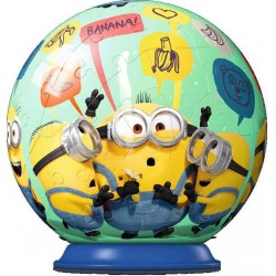 RAVENSBURGER Puzzle 3D Ball 72 pièces : Minions 2