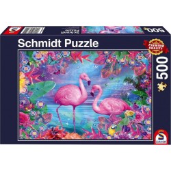 Schmidt Puzzle 500 pièces : Flamants roses