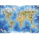 Gibsons Puzzle 250 pièces : Carte du Monde